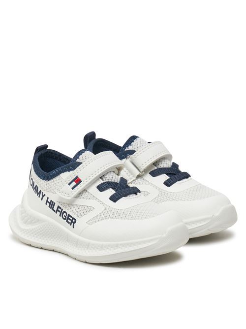 STRIPE SNEAKER BASSA LACCI/VELCRO TOMMY HILFIGER | 33868 1756/X336